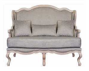 Двухместный дизайнерский диван Brody Double grey в интерьере