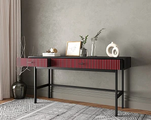 купить красивые Консоль с двумя ящиками "Emerson" арт EM22/red/L в интернет-магазине