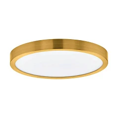 фото 900182 Светодиод Настенно-потолочный светильник FUEVA 5, 20,5W(LED), ?285, 2400lm, 3000K, сталь, латунь бр в интерьере