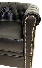 купить красивое Кожаное кресло Karo Black