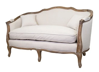 красивый Двухместный диван ампир Darcy 2 цвет серый в интернет-магазине