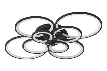 купить Люстра Oris 8 rings black в интернет-магазине