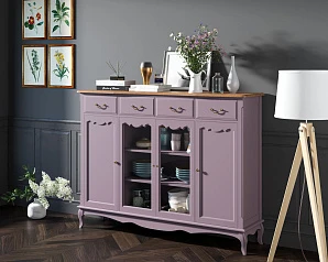 купить Комод-витрина Leontina Lavanda арт ST9363L в интернет-магазине