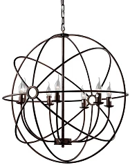 красивые Люстра Foucault'S Orb Crystal Nude D62