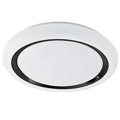 купить 900335 Настенно-потолочный светильник CAPASSO, LED 22,8W, 2500lm, H65, ?480, сталь, белый/пластик, белый, черный в интернет-магазине
