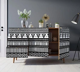 купить Комод "Berber" с двумя дверками и ящиками принт 19 арт BB17/Print_19 в интернет-магазине