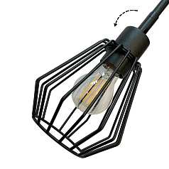 заказать 31531 Люстра TARBES, 3x60W(E27), сталь, черный в интернет-магазине