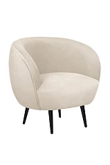 купить красивые Мягкое кресло Benee Beige на черных ножках