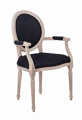 Мягкий стул с подлокотниками Delo Arm Black на заказ