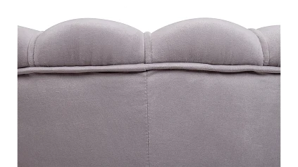 Кресло с пуфом ракушка Pearl Grey