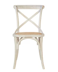 стильный Стул ретро Cross Back White Brush