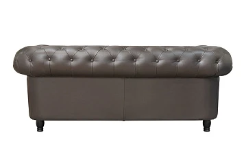 Диван из коричневой кожи Chesterfield Brown Leather 2S в интернет-магазине