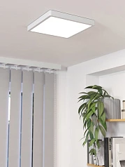 красивые 30893 Накладной светильник FUEVA 5, LED 20,5W, 2500lm, IP44, L285, B285, H30, сталь/пластик, белый на заказ