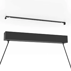 заказать стильные 390368 Люстра диммируемая MONTEBUONO, 2X10W (LED), 3000K, 2600lm, L1800, B65, H1500, сталь, анодированный черный/пластик, белый