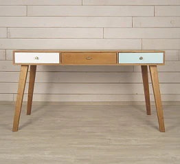 стильный Рабочий стол "Aquarelle Birch" с тремя ящиками арт RE-36ETG