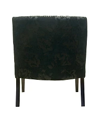 фото Мягкое полукресло с подлокотниками Suza Black в интерьере