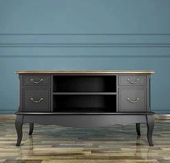 купить Комод под TV «Leontina Black»  арт ST9328BLK