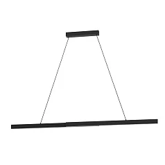 заказать стильные 390368 Люстра диммируемая MONTEBUONO, 2X10W (LED), 3000K, 2600lm, L1800, B65, H1500, сталь, анодированный черный/пластик, белый