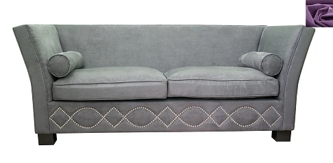 заказать Трехместный диван арт-деко Volte Grey фиолетовый цвет