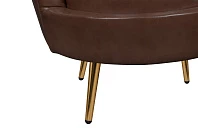 Низкое кресло ракушка Pearl Brown V2 на заказ