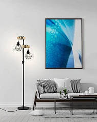 купить 44081 Торшер TOWNSHEND 5, 2х60W(E27), L400, H1655, A250, сталь, дерево, черный, коричневый