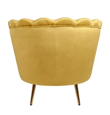 фото Низкое кресло ракушка Pearl Yellow