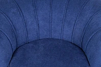 Низкое кресло ракушка Pearl синий