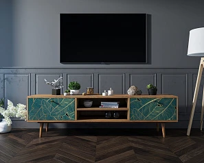 Комод "Berber" с нишей низкий под TV арт BB49/Print_41 в интернет-магазине