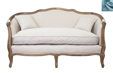 Диван ампир Darcy 2 цвет голубой на заказ в интернет-магазине