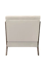 красивые Низкое кресло с деревянными подлокотниками Mody Beige бежевый на заказ