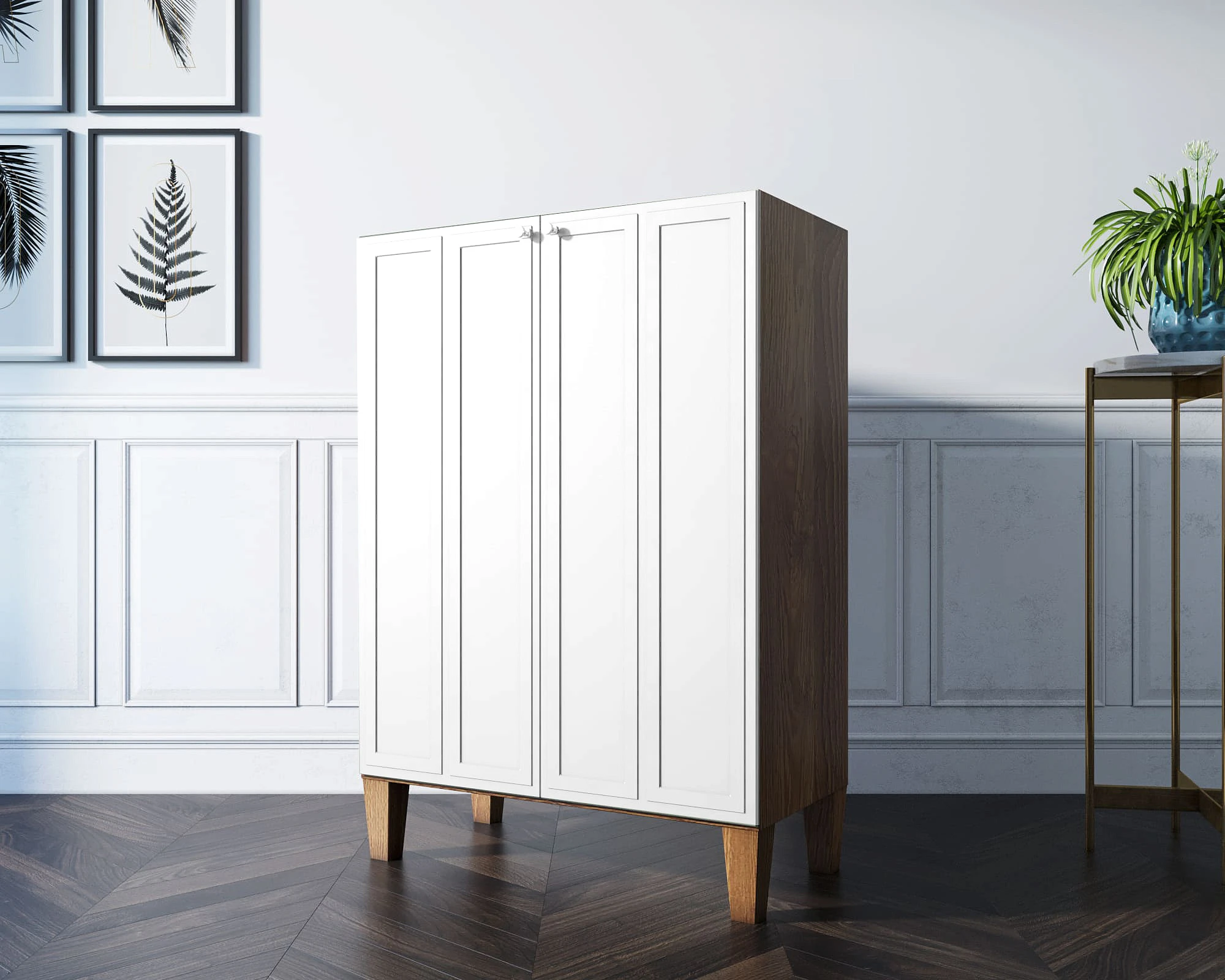 заказать Шкаф-буфет "Andersen" малый арт AN18WH в интернет-магазине