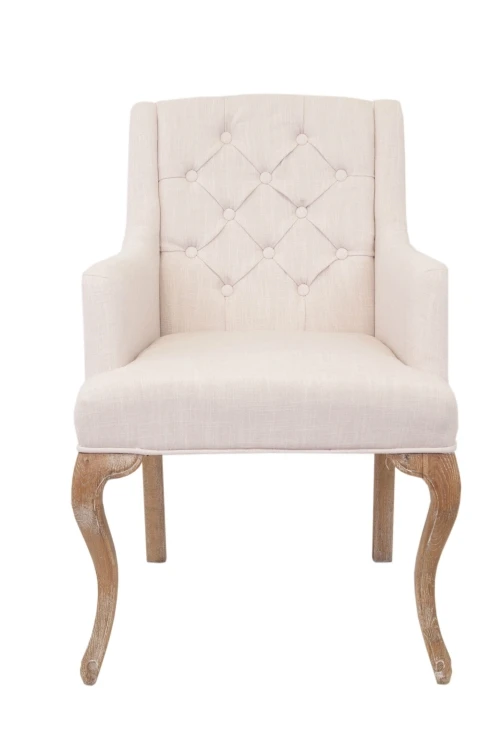 Мягкий стул с подлокотниками Deron White в интернет-магазине