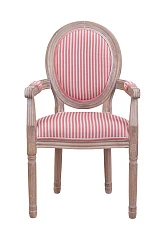 красивый Мягкий стул с подлокотниками Volker Arm Pink Pinstripe на заказ