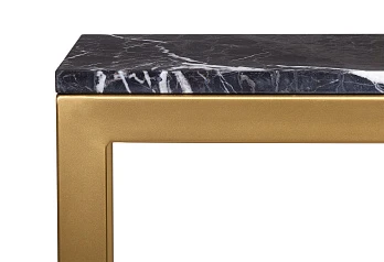Журнальный столик прямоугольный Aron Marble-Gd в интерьере