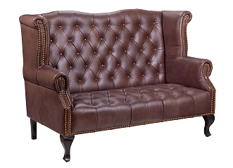 стильный Кожаный дизайнерский диван лофт Royal Sofa Brown на заказ