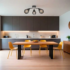 заказать 31531 Люстра TARBES, 3x60W(E27), сталь, черный в интернет-магазине