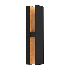 900291 Уличный настенный светильник COSTORIO, LED 12W, 1300lm, IP44, L370, B80, H110, алюминий, черный, коричневый в интернет-магазине