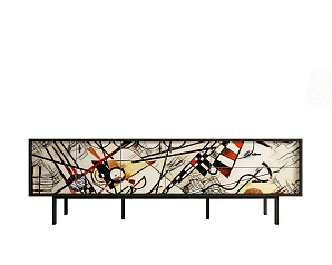 заказать Комод с четырьмя дверками и двумя ящиками "Emerson" by Kandinsky арт EM04/Print_01