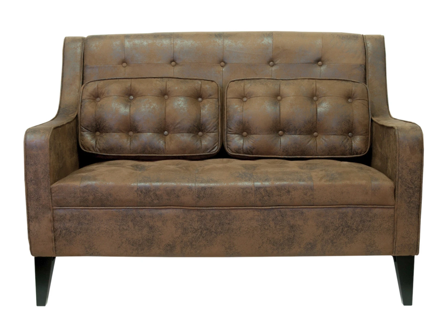 купить стильные Дизайнерский двухместный диван Hublon коричневый в интернет-магазине