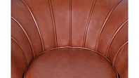 купить Низкое кресло ракушка Pearl Brown на черных ножках