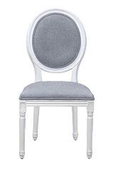 Стул с круглой спинкой Volker oak Grey and White