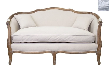 красивый Двухместный диван ампир Darcy 2 цвет серый