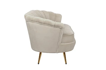 Диван ракушка для гостиниц Pearl Triple Taupe
