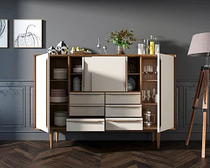 купить красивые Большой комод "Bruni white" арт BR09WH в интернет-магазине