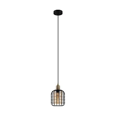 фото 43527 Подвесной потолочный светильник (люстра) CHISLE, 1Х40W, E27, H1100, ?165, сталь/стекло, черный