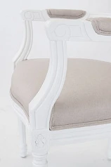 купить Мягкое полукресло с подлокотниками Diella White в интернет-магазине