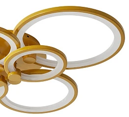 Люстра Oris 6 rings gold