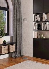 901749 Аккум. торшер сенсорн., димм. MANNERA-L, H1400, 4,3W(LED), IP54, 2400K, 3000K, 4000K, 440lm, алюминий, сталь, серый/пластик, белый