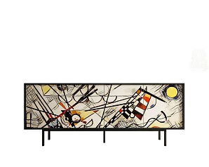 купить Комод с четыремя дверками "Emerson" by Kandinsky арт EM01/Print_01 в интернет-магазине