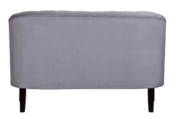 Прямой двухместный диван Harry серый в интерьере